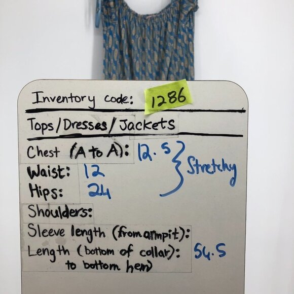 Juicy Couture Blue Beige multicolor Tiered Chiffon Paisley Maxi Dress size L - Picture 14 of 14